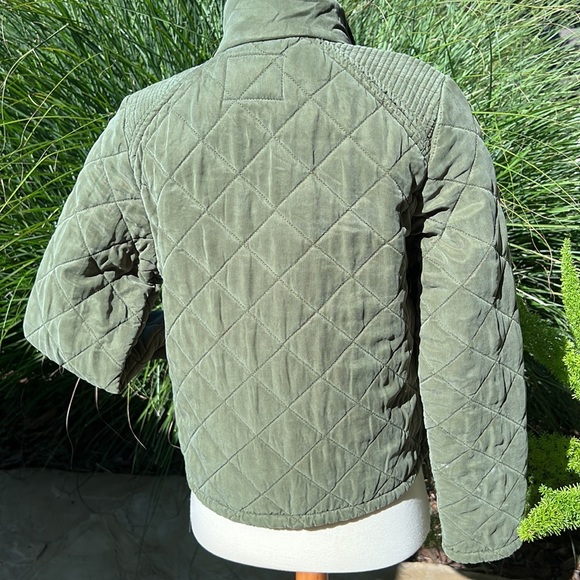 [BlankNyC} Cropped Olive Zip Front Jacket - Picture 5 of 14